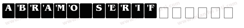 Abramo Serif字体转换